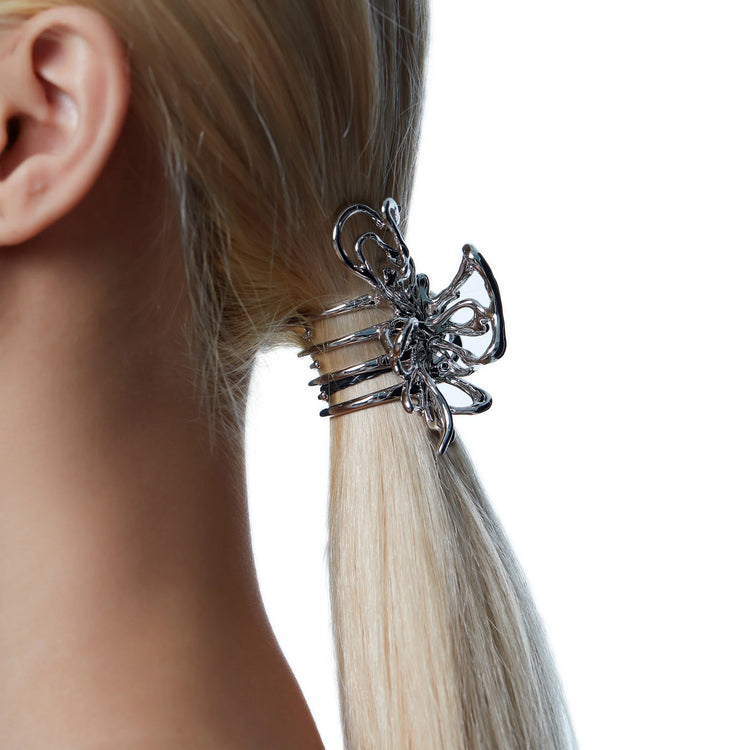 Liquefied Metal Butterfly Hair Claw Clip (SMALL)