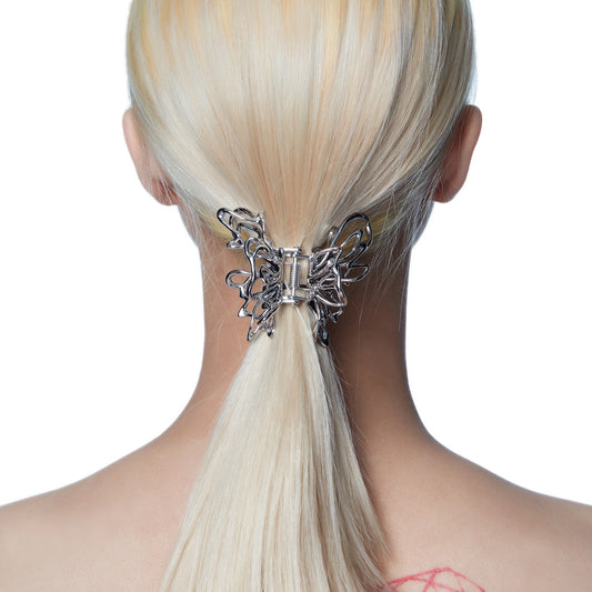 Liquefied Metal Butterfly Hair Claw Clip (SMALL)