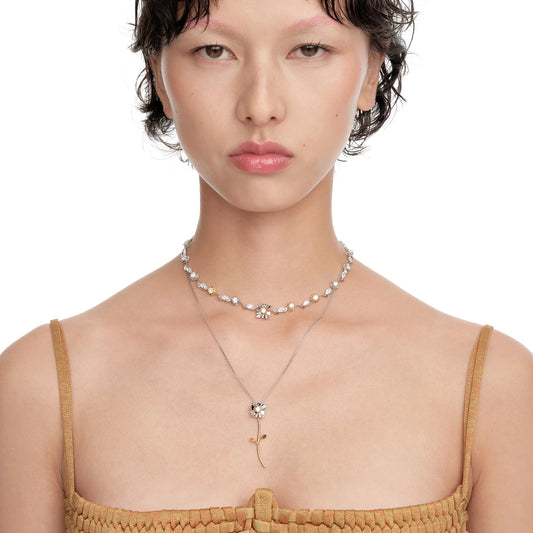 Ripple / Square Flower Leaf Chocker