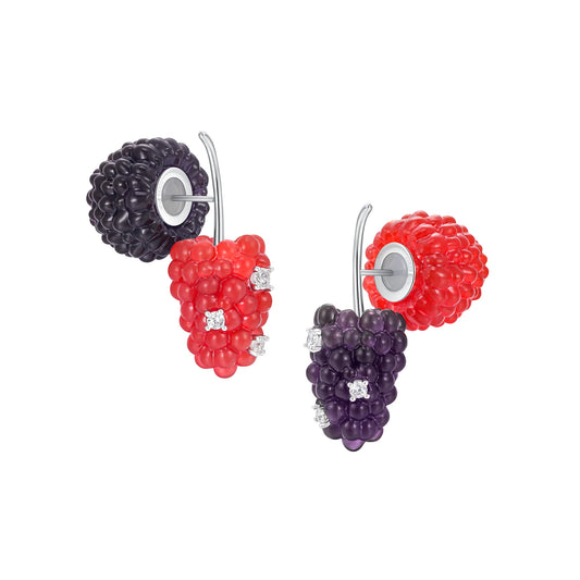 Paradise / Berries Double Side Earring