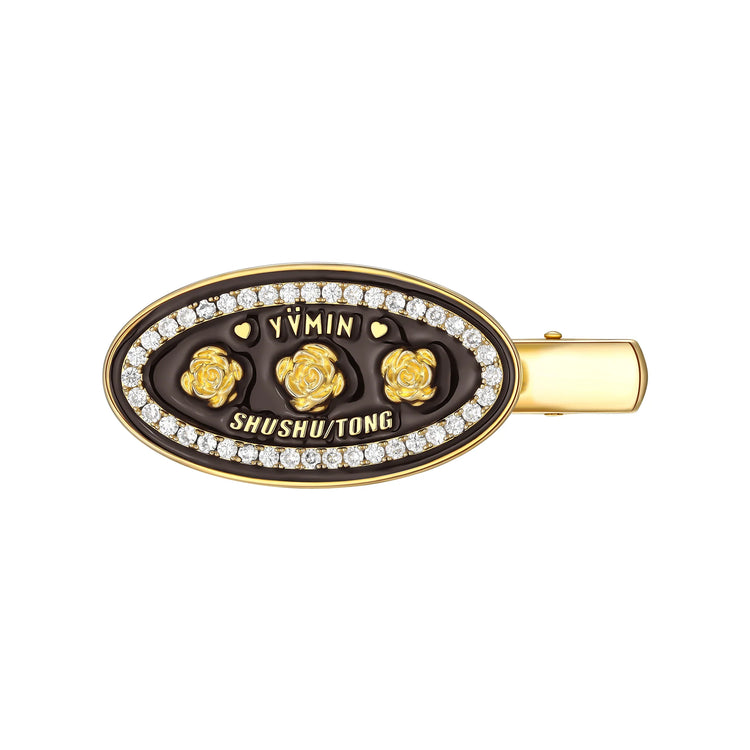 YVMIN X SHUSHUTONG / Rose Gemstone house number Hairpin