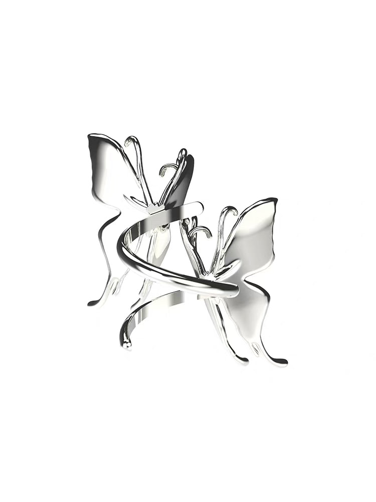 Liquefied Butterfly Layers Ring