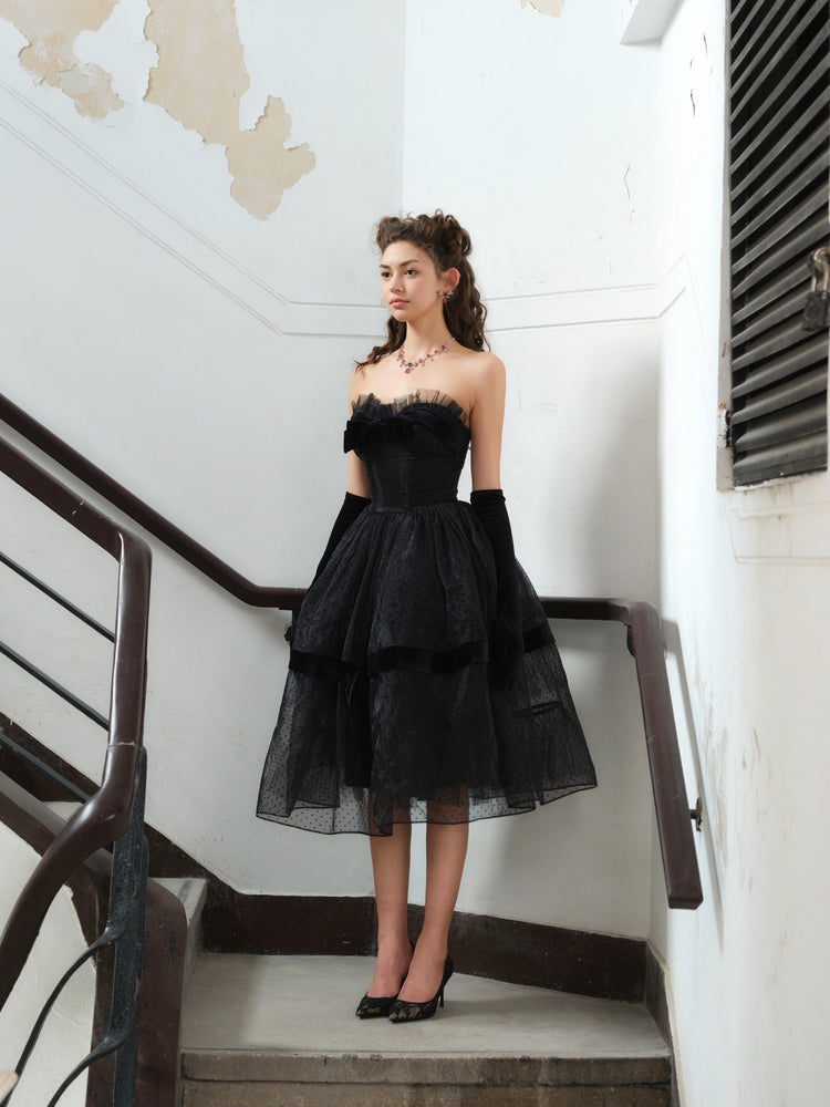 Twilight Black Tiered Dress