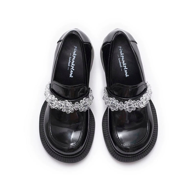 Only Love Eternal Series Transparent Crystal Loafers