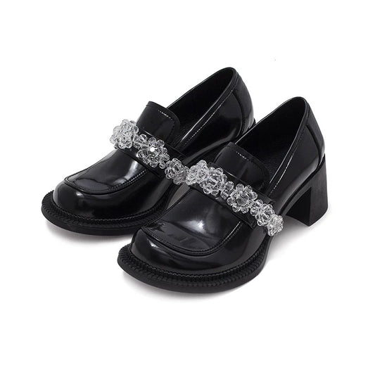 Only Love Eternal Series Transparent Crystal Loafers