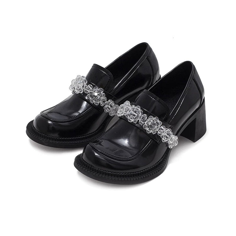 Only Love Eternal Series Transparent Crystal Loafers