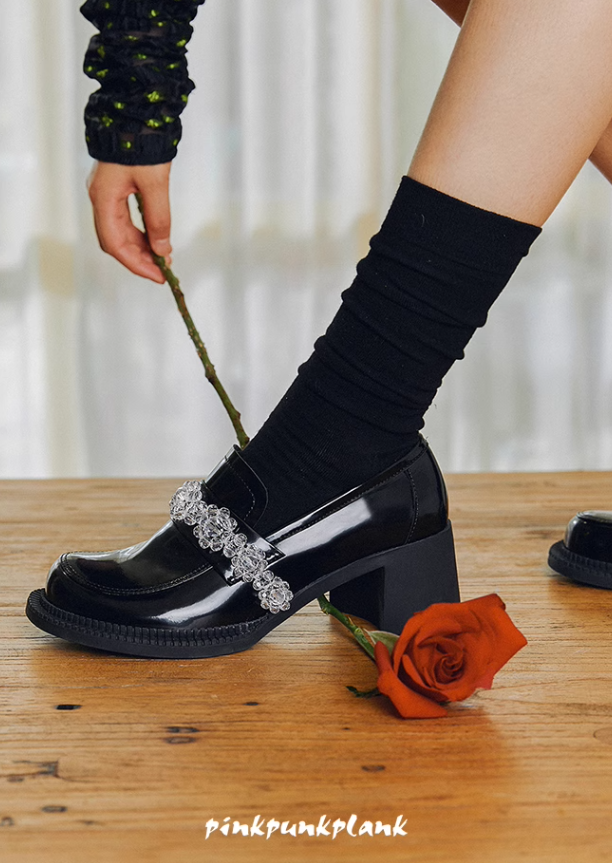 Only Love Eternal Series Transparent Crystal Loafers