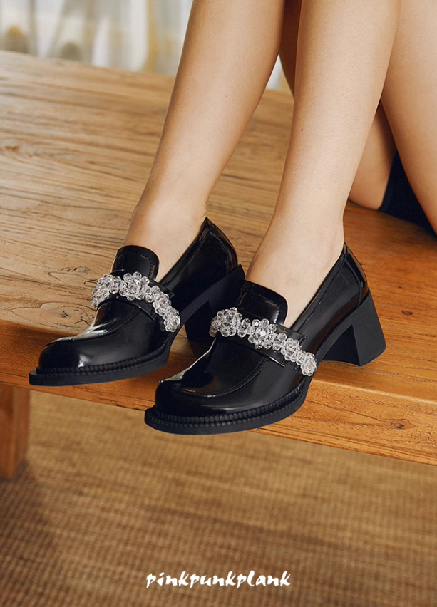 Only Love Eternal Series Transparent Crystal Loafers