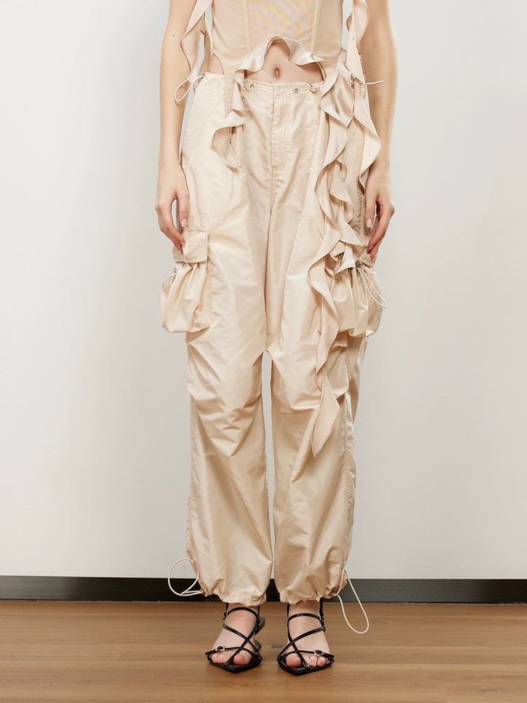 Parachute Drawstring Casual Trousers