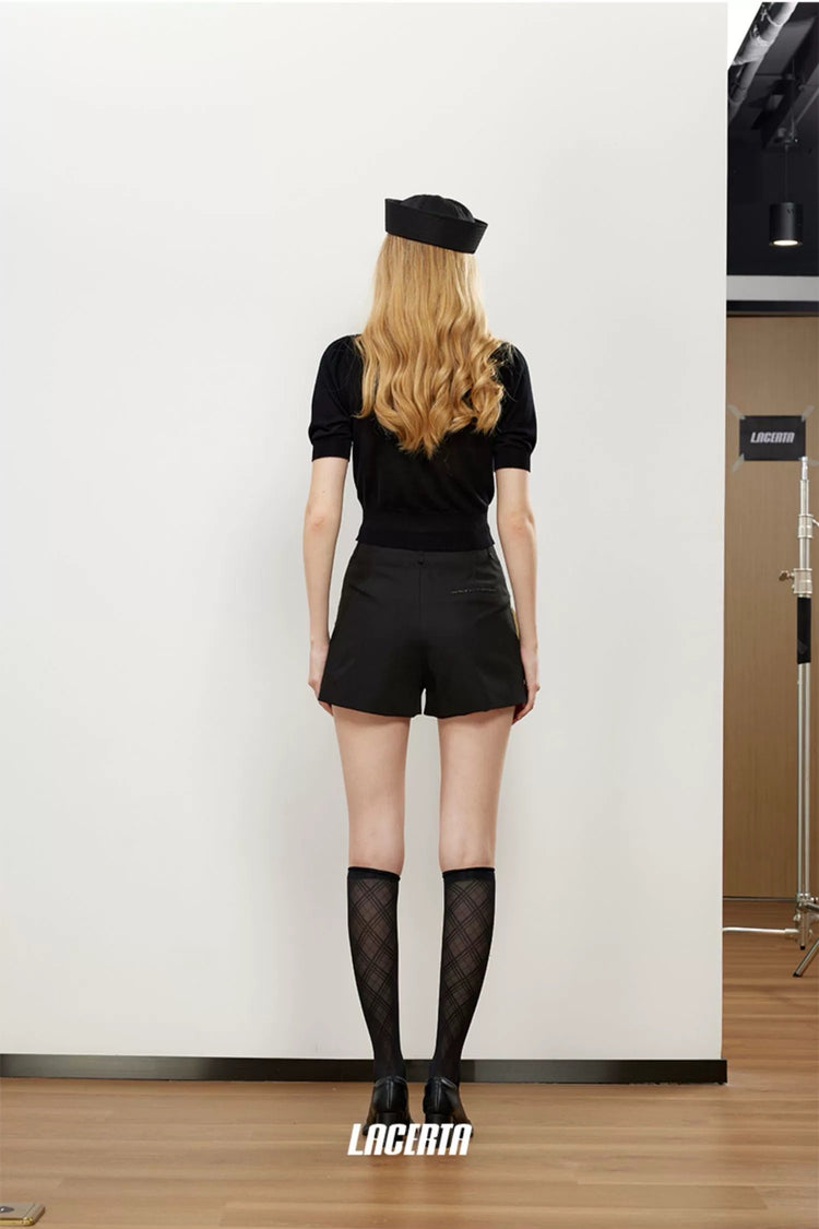Vintage-style Knitted Polo Shirt