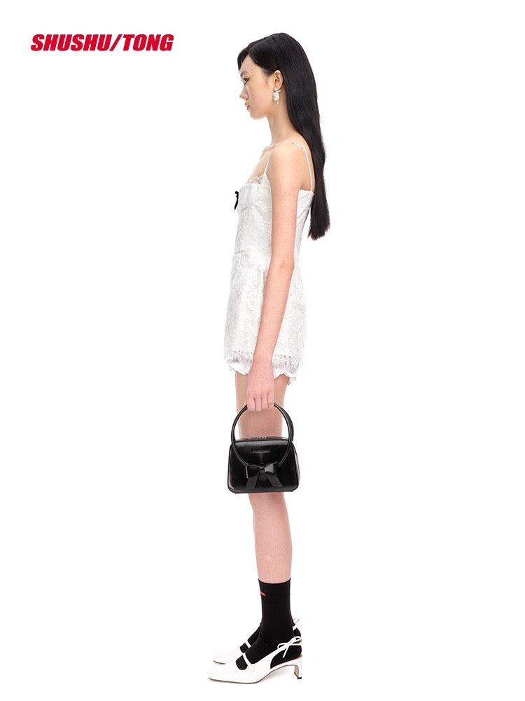 White Layered lace Minidress