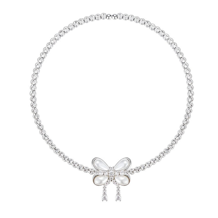 Butterfly Floral Gemstone Necklace