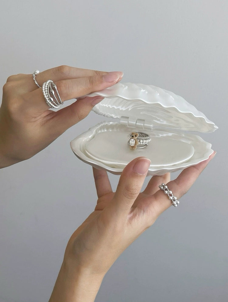 Mini Pearlescent Bear Multi-Layered Ring