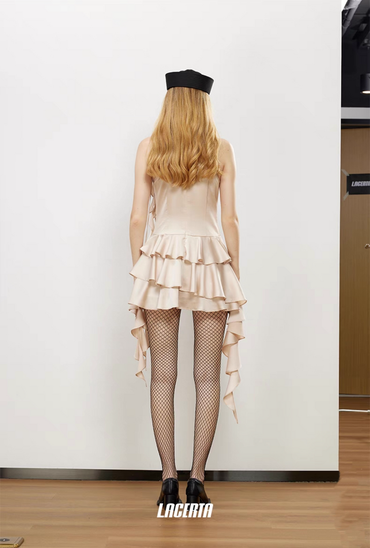 Rose Lace Halter Dress