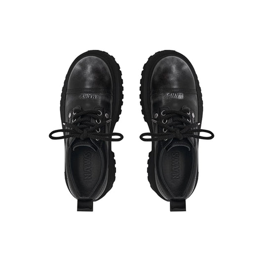 Brushed Color Platform Derby Shoes