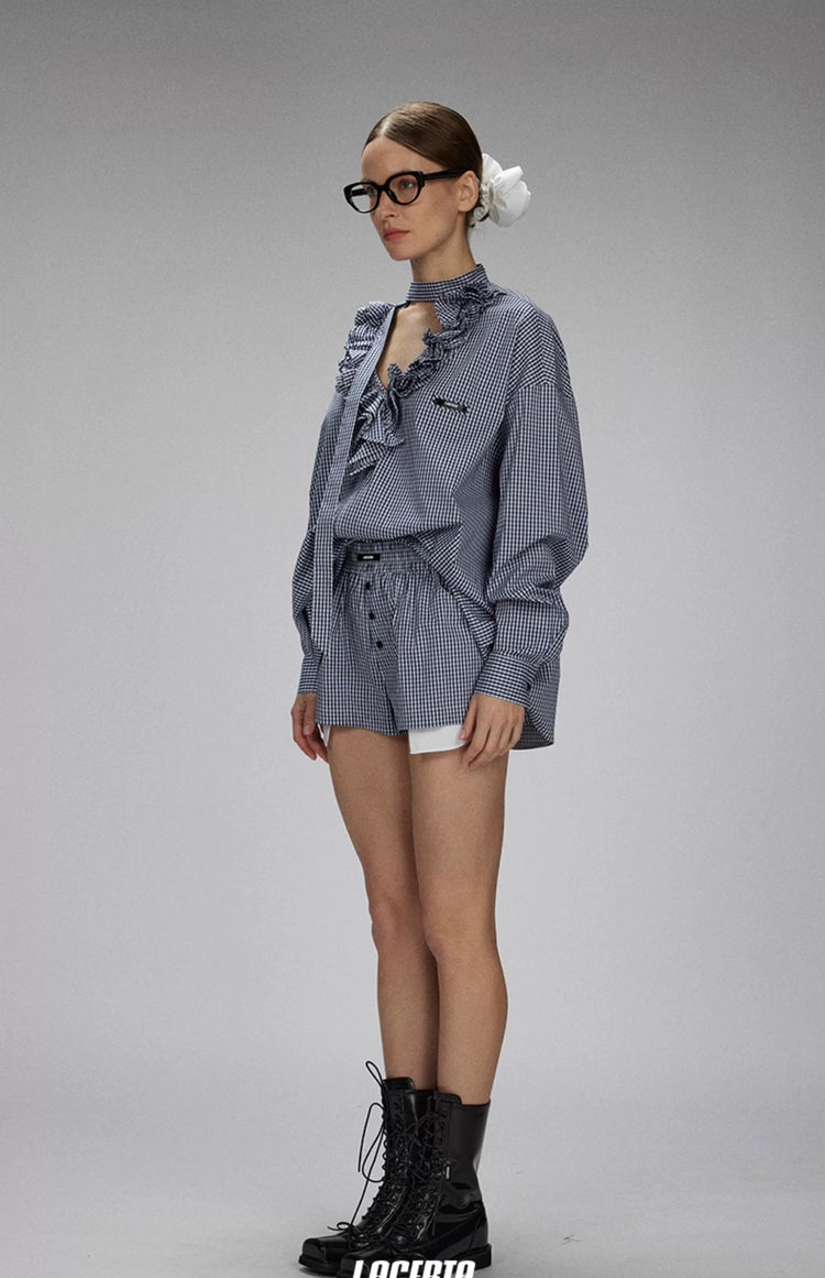 Deconstructed Pocket A-Line Shorts