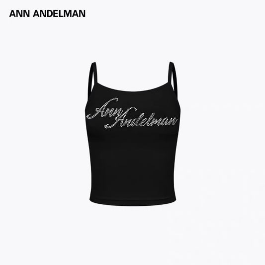 Rhinestone-embellished Cropped Top