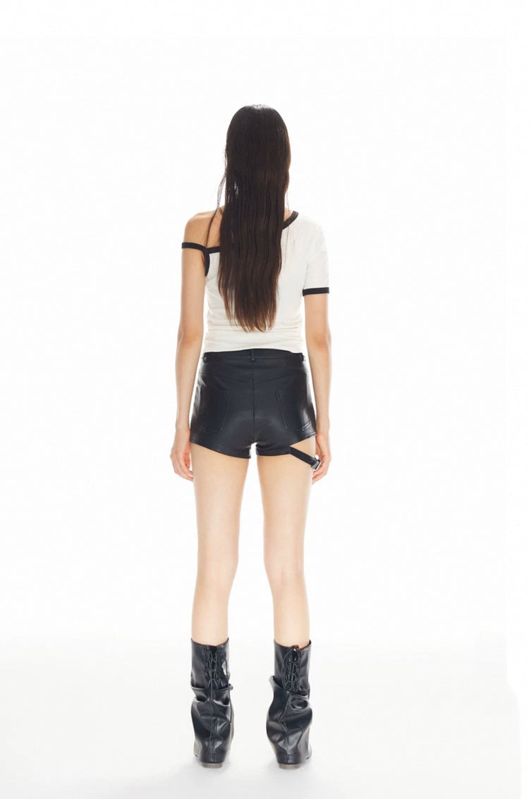 Asymmetric One Sleeve Strap Top