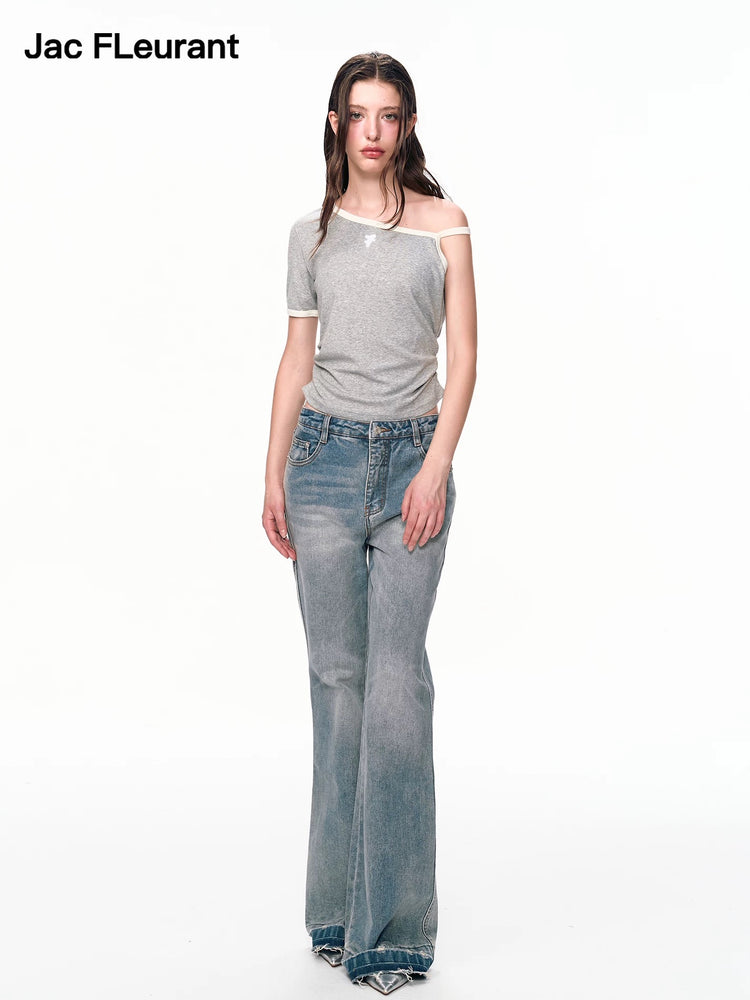 Asymmetric One Sleeve Strap Top