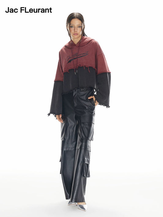 Utility Pocket Leather Pants