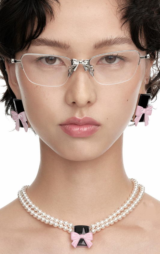 YVMIN X SHUSHUTONG / Metal Bow Decorated Glasses