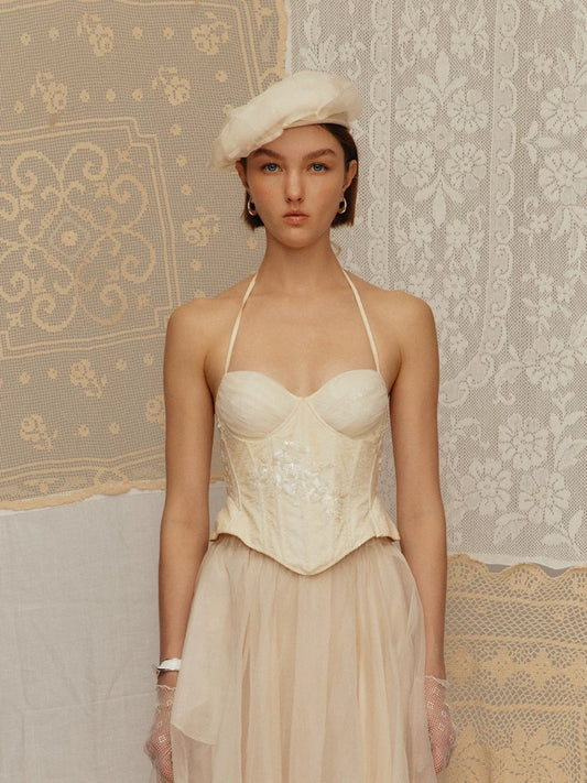 Small Sequin Lace Camisole