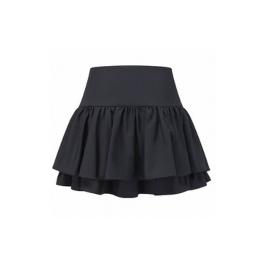 Bud Patchwork Pleated Skirt