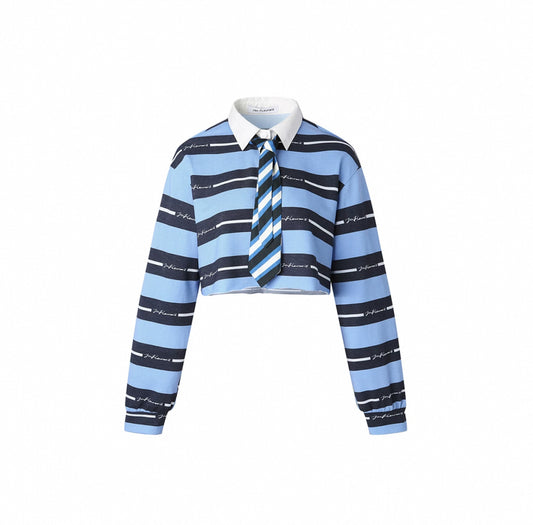 Striped Logo Tie Short Top