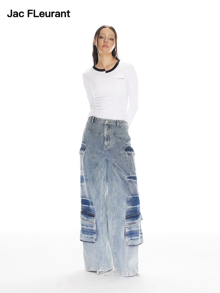 Asymmetrical Misaligned Collar Top