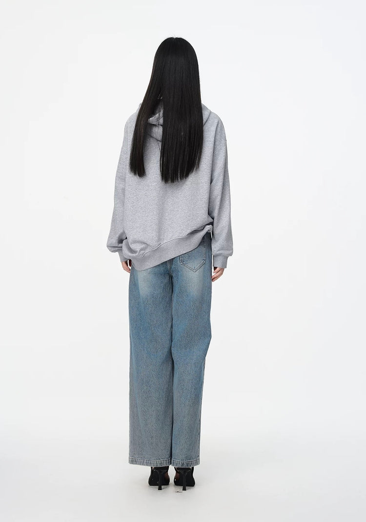 Curved Hem Hoodie