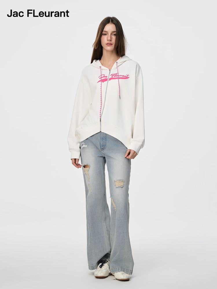 Curved Hem Hoodie
