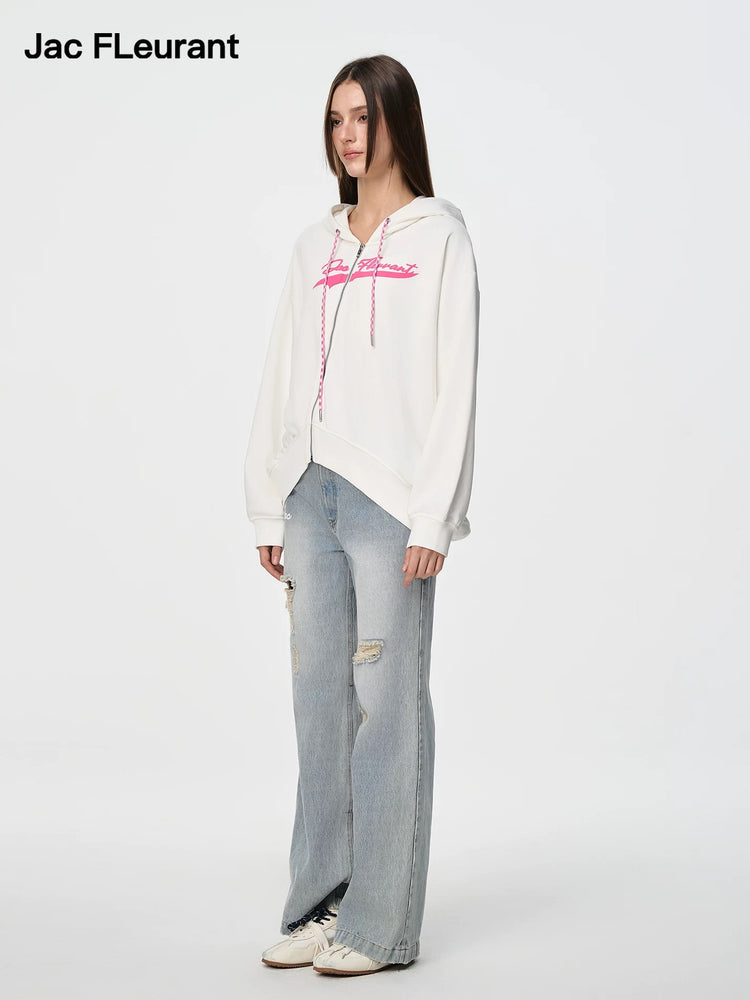 Curved Hem Hoodie