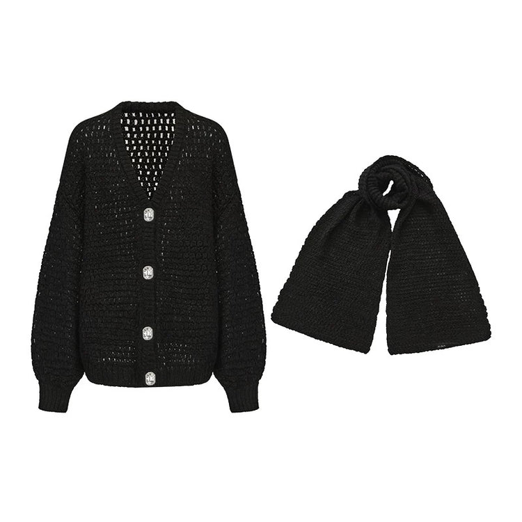 Alexis Cardigan + Scarf Set