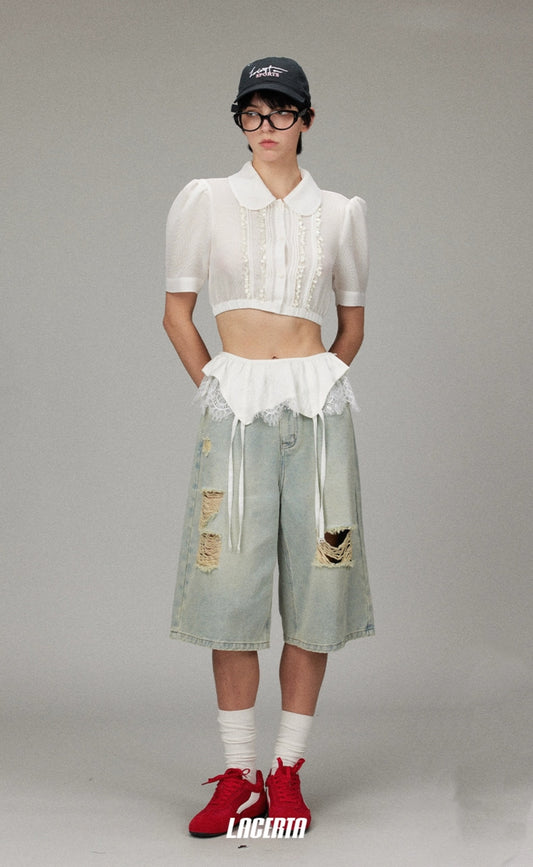 Acetate Sequin Sheer Top