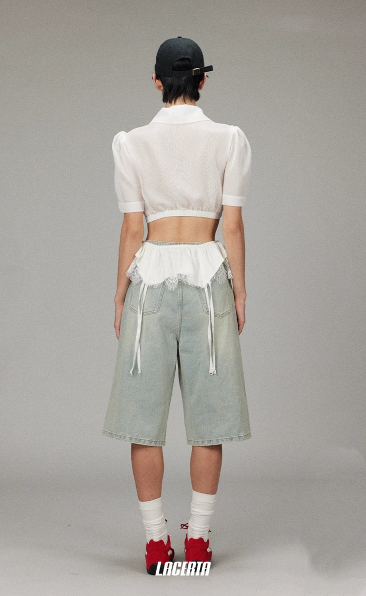 Acetate Sequin Sheer Top