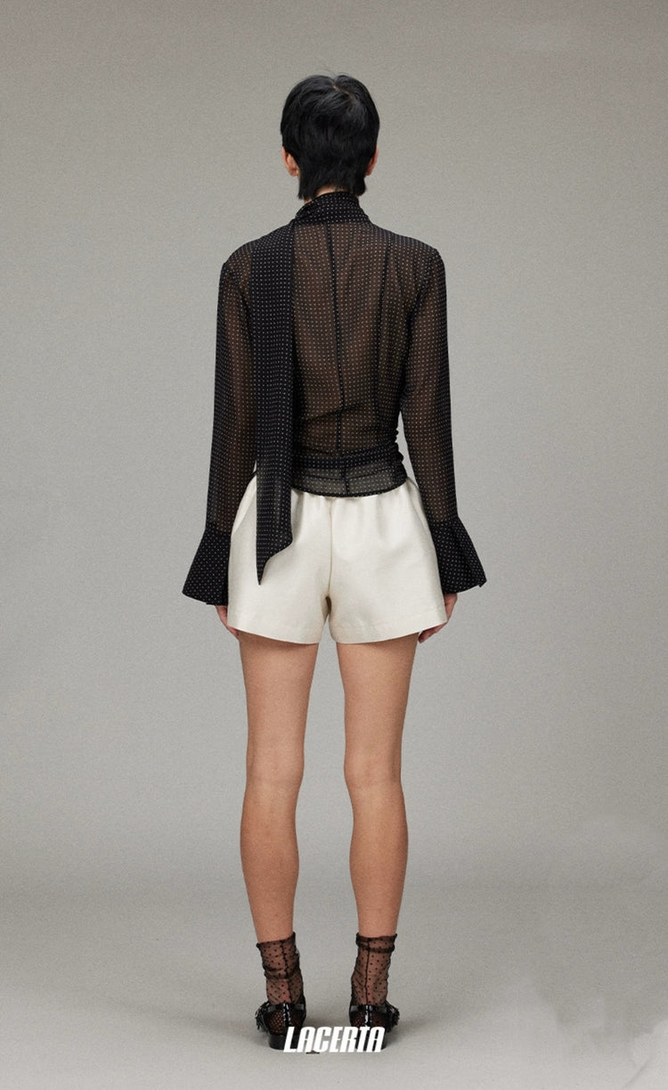 Mulberry Silk A-Line Shorts