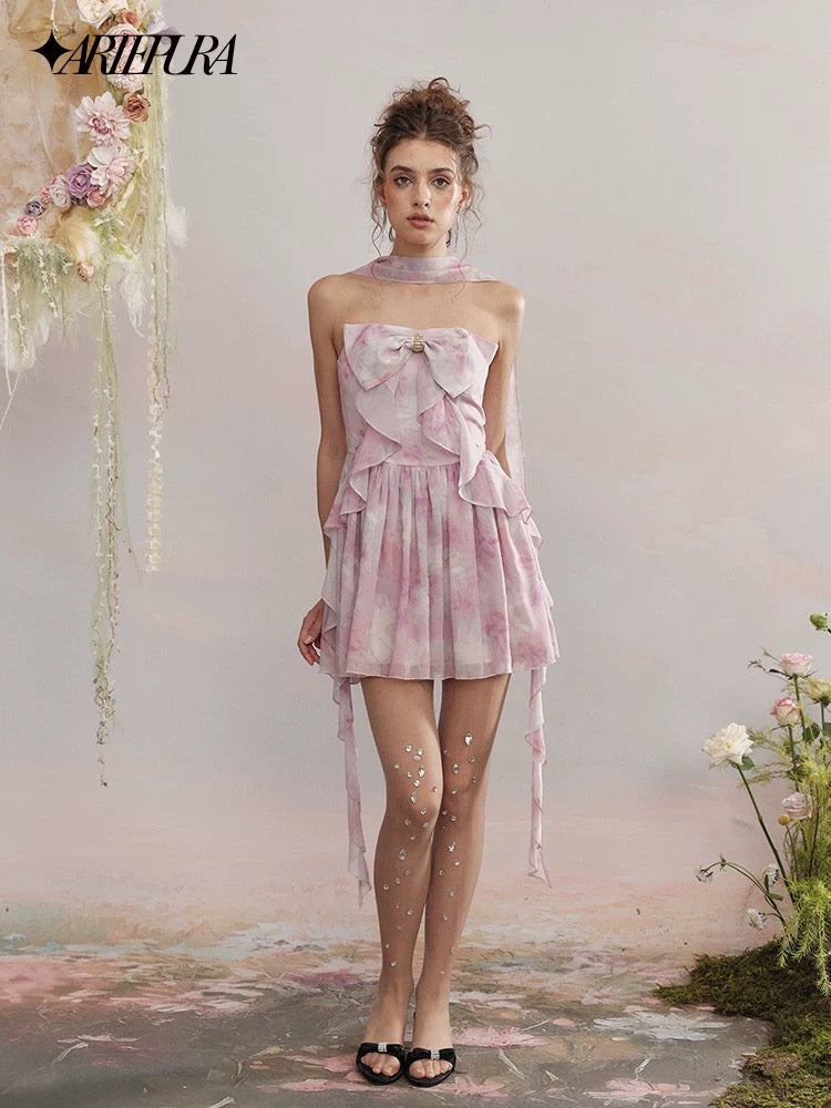 Bow-tie Ribbon Dress