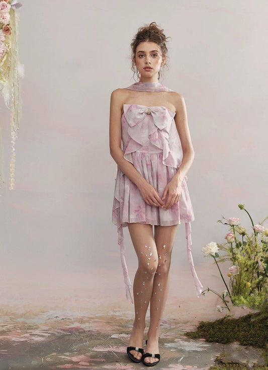 Bow-tie Ribbon Dress