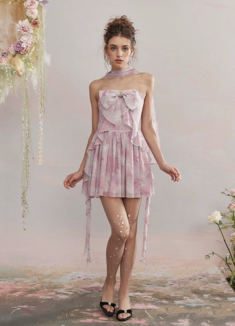 Bow-tie Ribbon Dress