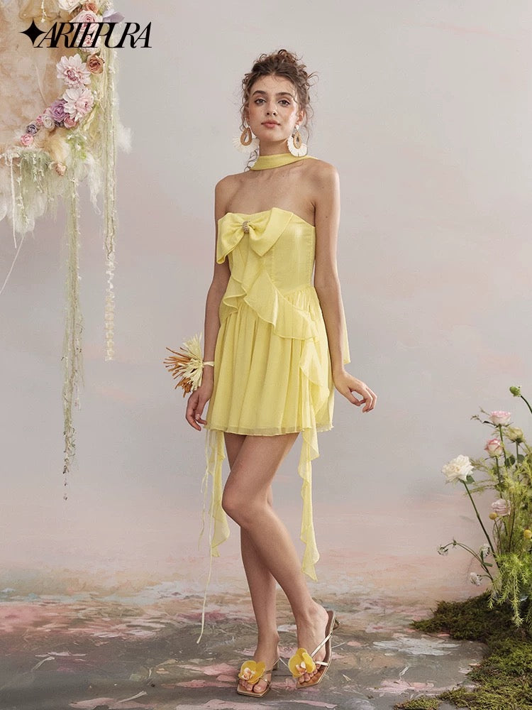 Bow-tie Ribbon Dress