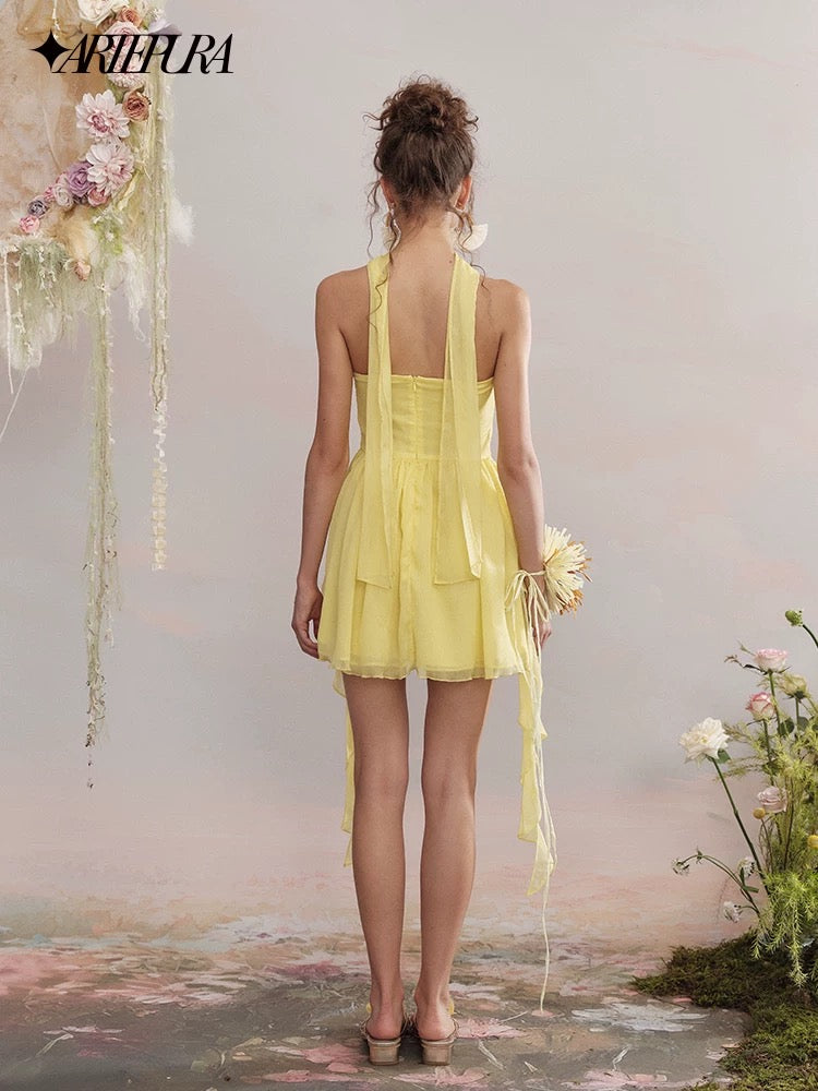 Bow-tie Ribbon Dress