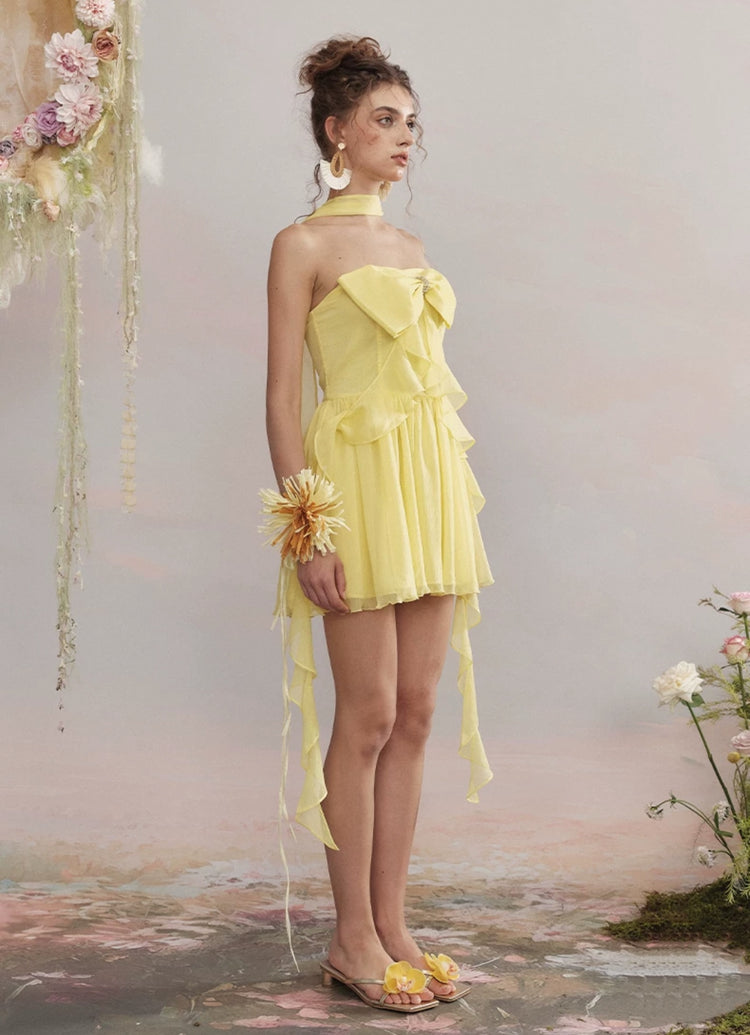 Bow-tie Ribbon Dress
