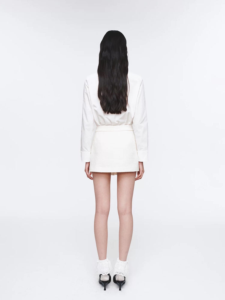 Detachable Bow Doll Collar Shirt
