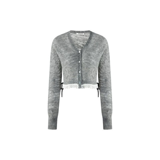 Lace Patchwork V-neck Cardigan