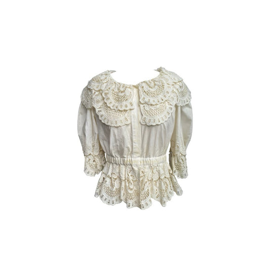 Cold-dyed Big Embroidered Collar Shirt