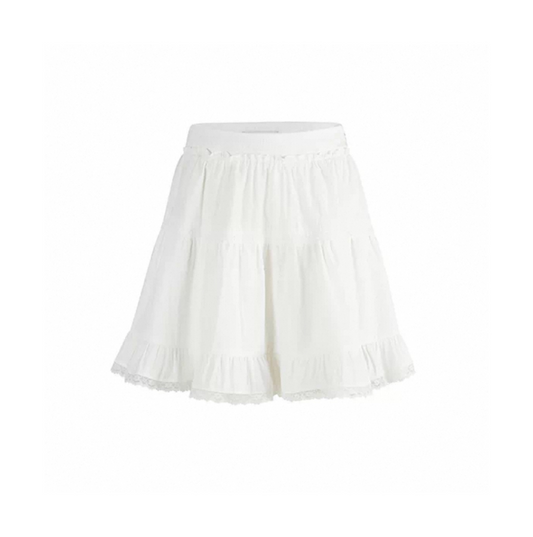 White Lace Puffy Skirt