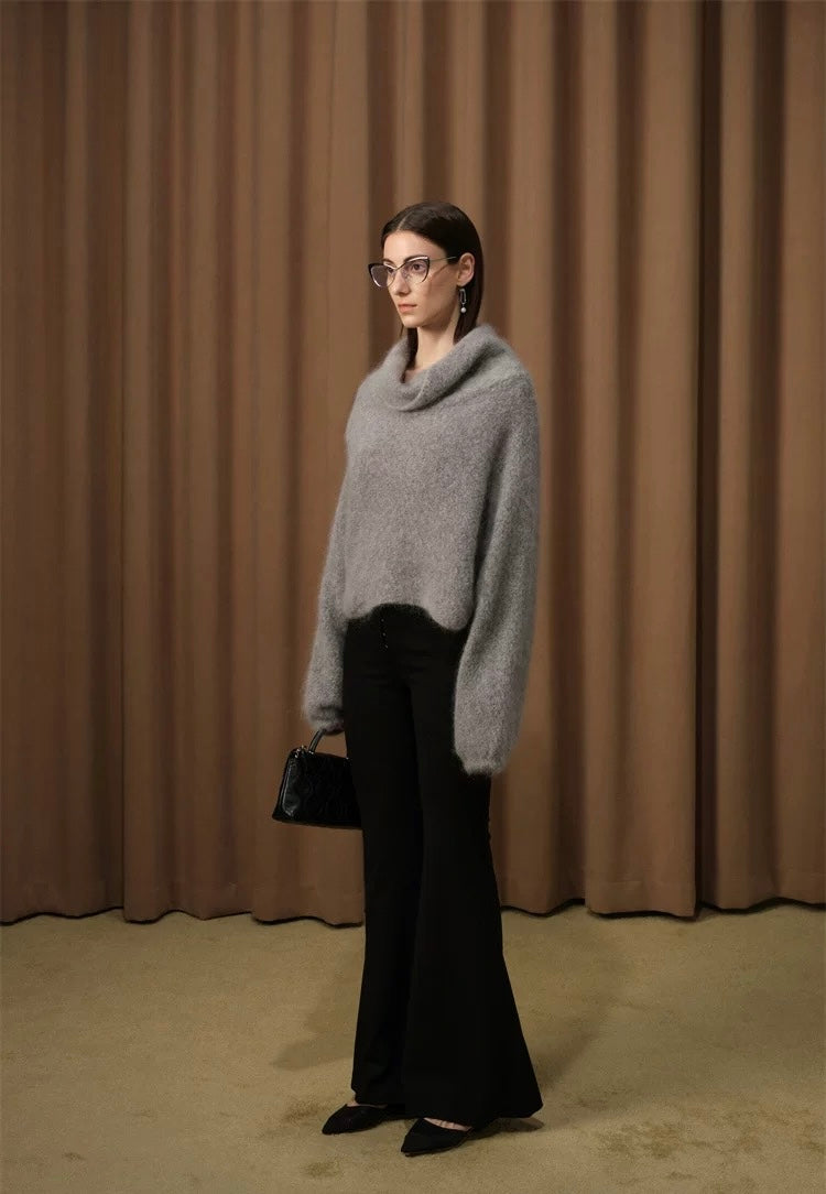 Batwing Sleeve Turtleneck Sweater