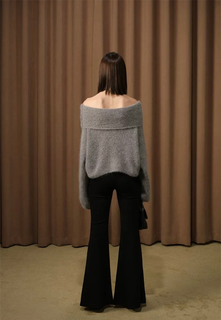 Batwing Sleeve Turtleneck Sweater