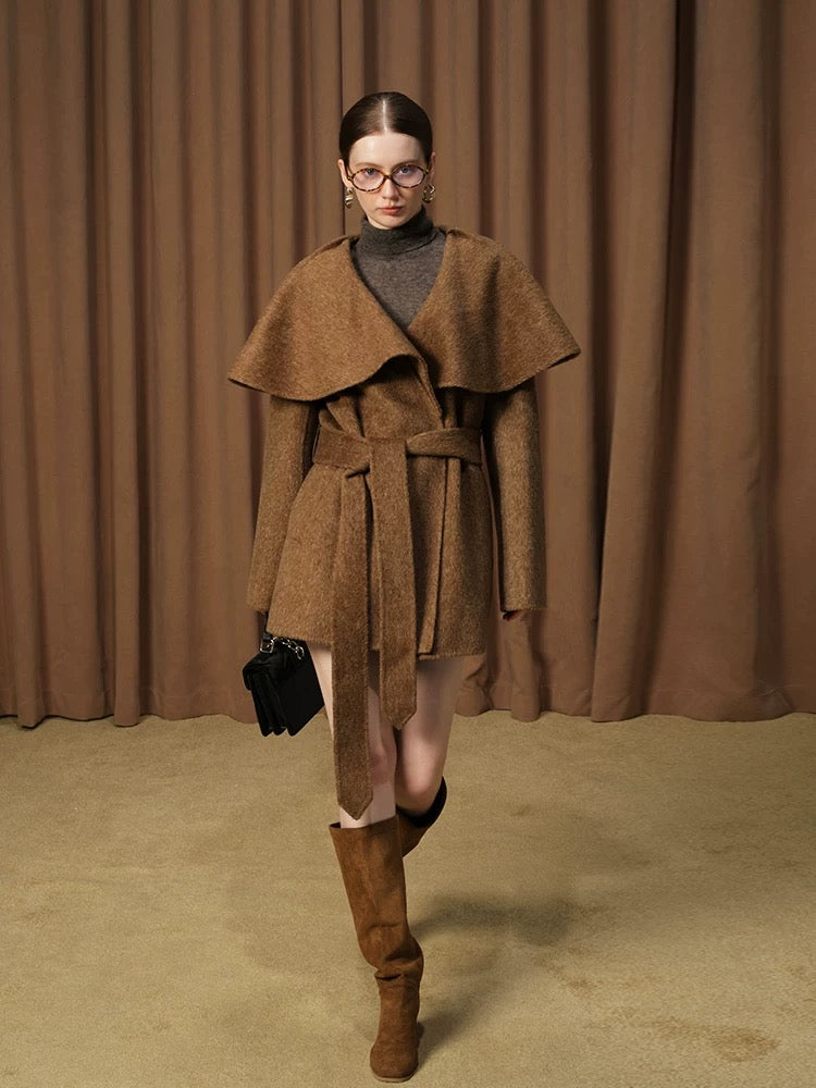 Melaka Double-Faced Wool Short Coat