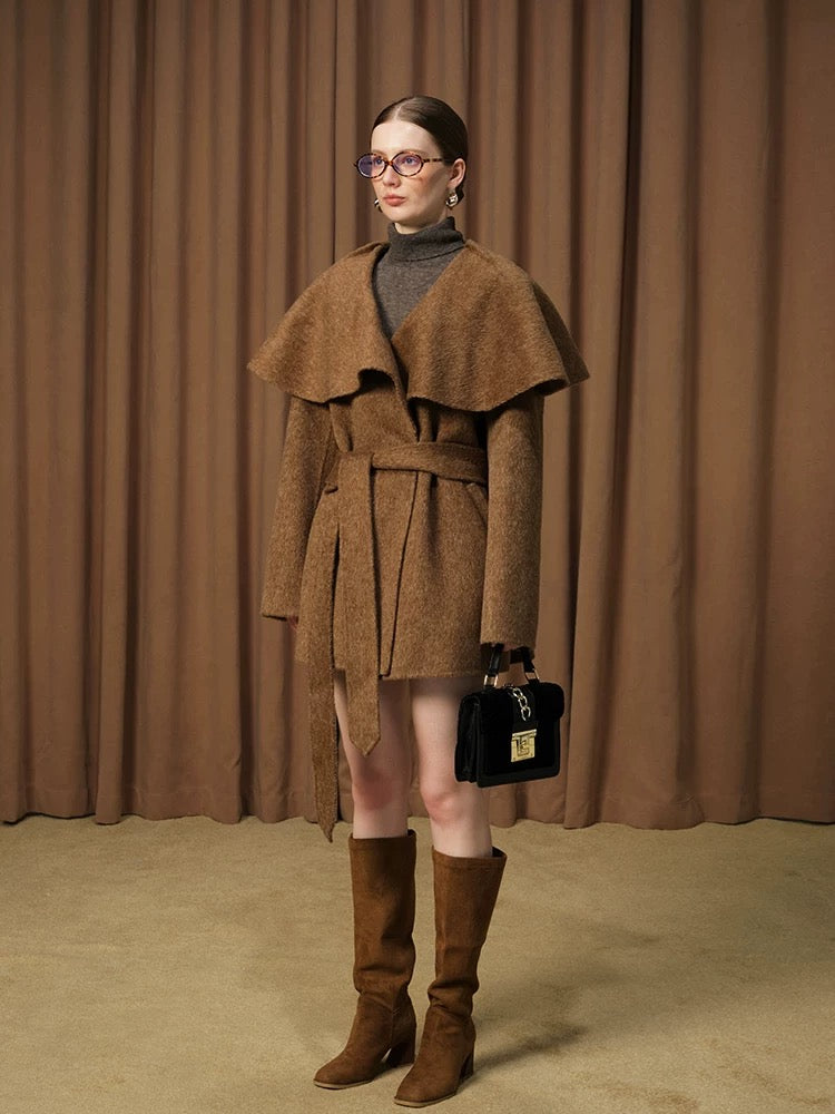 Melaka Double-Faced Wool Short Coat